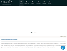 Tablet Screenshot of amarjahills.com